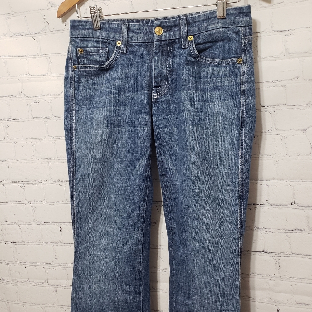7FAM Sz 27 Vintage "A" Pocket Boot Cut Jeans - Picture 6 of 16
